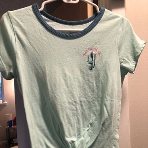 Front Tie Graphic Tee